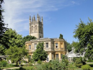 Oxford Botanic Garden with Magdalen Tower - copyright VisitEngland